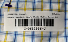 Load image into Gallery viewer, Banana Republic Mens Multicolor Plaid Print Wrinkle Button-Up Shirt Size L
