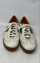 Load image into Gallery viewer, Fossil Mens White Olive Green Brown Leather Lace-Up Sneaker Shoes Size 10.5
