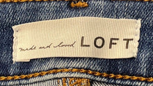 Load image into Gallery viewer, Loft Womens Blue Medium Wash Stretch Denim Bootcut Jeans Size 28/6
