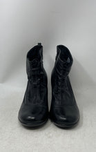 Load image into Gallery viewer, Indigo By Clarks Womens Black Leather Round Toe Block Heel Ankle Boots Size 8.5M
