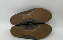 Load image into Gallery viewer, Michael Kors Womens Juliette Brown Logo Print Slip-On Ballet Flats Size 8M
