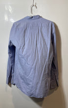 Load image into Gallery viewer, Massimo Dutti Mens Blue Striped Long Sleeve Collared Button-Up Shirt Size M
