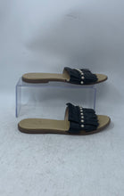 Load image into Gallery viewer, Kate Spade New York Womens Stasie Black Beige Leather Flat Slide Sandals Size 7M
