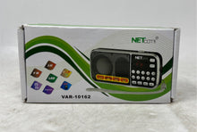 Load image into Gallery viewer, Netcom VAR-10162 Black Multifunctional Bluetooth USB Digital MP3 AM/FM Radio
