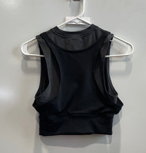 Load image into Gallery viewer, Jordan Womens Gray Crew Neck Tight Fit Pullover Sleeveless Cropped Tank Top Sz M
