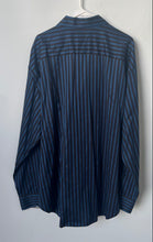 Load image into Gallery viewer, Robert Graham Mens Blue Black Striped Long Sleeve Button-Up Shirt Size 3XL
