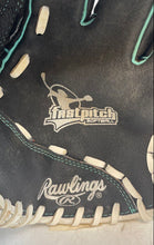 Load image into Gallery viewer, Rawlings Fastpitch EBLLL29 Kids Black Left Hand Baseball Sports Glove Size 11.5
