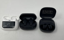 Load image into Gallery viewer, Lot Of 3 Pcs Assorted White Black Mixed Wireless Earbuds With Case Not Tested
