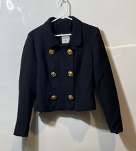 Load image into Gallery viewer, Sharagano Womens Black Long Sleeve Cropped Blazer Size Unknown
