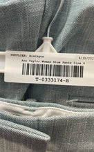 Load image into Gallery viewer, Ann Taylor Womens Blue Flat Front Slash Pocket Wide-Leg Dress Pants Size 4
