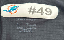 Load image into Gallery viewer, Nike Mens Dri-Fit Black NFL Miami Dolphins #49 Sleeveless Training Shirt Size XL
