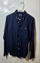 Load image into Gallery viewer, Express Mens Multicolor Printed Cotton Long Sleeve Dress Shirt Size S 14-14.5
