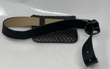 Load image into Gallery viewer, Vince Camuto Womens Black Gray Quilted Leather Adjustable Strap Fanny Pack Bag
