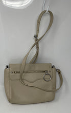 Load image into Gallery viewer, Rebecca Minkoff Womens Beige Leather Adjustable Strap Flap Crossbody Bag
