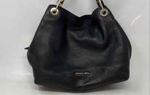 Load image into Gallery viewer, Michael Kors Womens Raven Black Leather Inner Pocket Shoulder Tote Handbag
