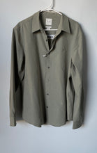 Load image into Gallery viewer, Calvin Klein Mens Gray Long Sleeve Classic Fit Button-Up Shirt Size Large
