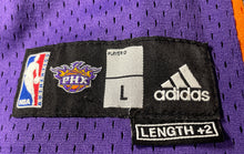 Load image into Gallery viewer, Adidas Boys Purple Phoenix Suns Steve Nash #13 NBA Basketball Jersey Size L
