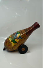 Load image into Gallery viewer, Haiti Folk Art Atiano Map Design Home Decorative Hand Painted Wooden Bottle
