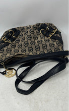 Load image into Gallery viewer, Michael Kors Womens Unique Sturdy Black Gray Signature Print Shoulder Bag
