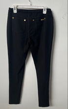 Load image into Gallery viewer, Michael Kors Womens Black Stretch Skinny Leg Pull-On Ankle Pants Size Medium
