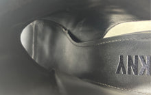 Load image into Gallery viewer, DKNY Womens Malia Black Leather Square Toe Block Ankle Booties Size 9M
