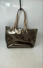 Load image into Gallery viewer, Michael Kors Womens Grab Metallic Bronze Double Handle Adjustable Strap Tote Bag
