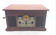 Load image into Gallery viewer, Victrola Model VTA-200B Brown Wired Bluetooth Nostalgic Turntable Not Tested
