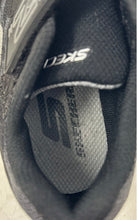 Load image into Gallery viewer, Skechers Boys Black Gray Low Top Round Toe Hook And Loop Sneakers Shoes Size 12
