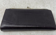 Load image into Gallery viewer, Unbranded Womens Brown Embossed Leather ID And Credit Card Slots Bifold Wallet
