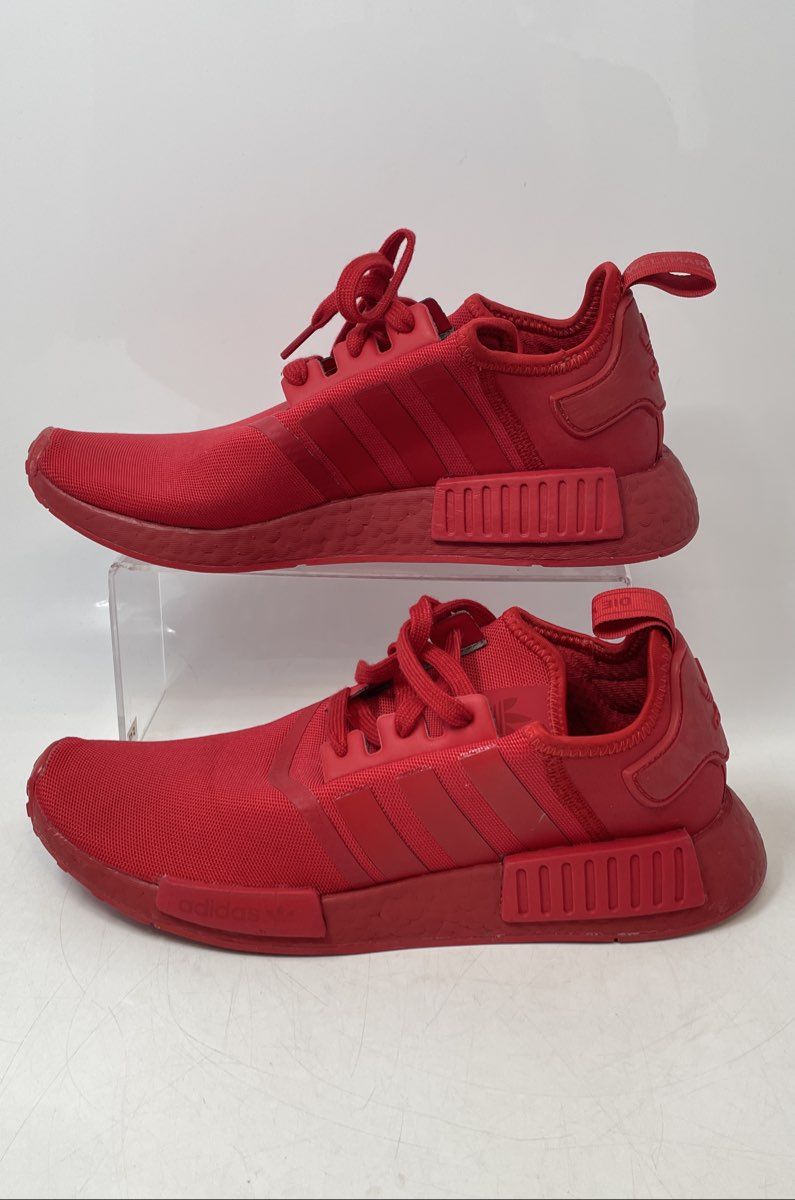Adidas Mens NMD R1 FV9017 Red Low Top Lace-Up Sneakers Shoes Size 8.5