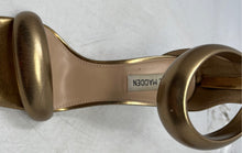 Load image into Gallery viewer, Steve Madden Womens Partay Gold Back Zip Stiletto Ankle Strap Sandals Size 6.5M
