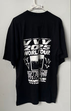 Load image into Gallery viewer, VVV The Brand Unisex Black Cotton 2025 World Tour Oversized Graphic T-Shirt S
