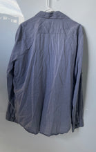 Load image into Gallery viewer, Calvin Klein Mens Gray Cotton Dual Pockets Collared Button-Up Shirt Size XL
