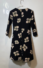 Load image into Gallery viewer, Tommy Hilfiger Womens Black Floral 3/4 Sleeve Stretch Round Neck Sheath Dress 2
