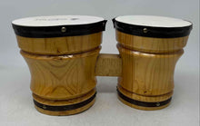 Load image into Gallery viewer, Set Of 2 Pcs Los Cabos Mexico Percussion Brown Lightweight Bongo Drums
