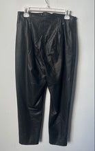 Load image into Gallery viewer, Zara Womens Black High-Waisted Pockets Straight Leg Ankle Pants Size Large
