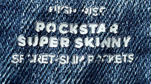 Load image into Gallery viewer, Old Navy Womens Rockstar Blue Distressed High Rise Super Skinny Jeans Size 10
