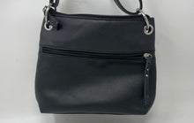 Load image into Gallery viewer, Rosetti Womens Bodhi Black Floral Embroidered Adjustable Strap Crossbody Handbag

