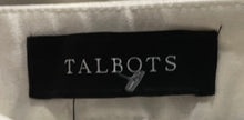 Load image into Gallery viewer, Talbots Womens White Flat Front Side-Zip Straight Leg Ankle Pants Size 8
