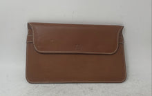 Load image into Gallery viewer, Womens Brown Leather Stitch Padded Compartment Flap Laptop Sleeve Handbag

