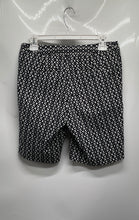 Load image into Gallery viewer, Mario Serrani Womens Black White Printed Bermuda Short Size 4
