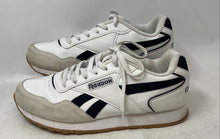Load image into Gallery viewer, Reebok Mens Classic Harman Run White Dark Blue Lace-Up Sneaker Shoes Size 10
