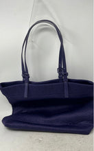 Load image into Gallery viewer, Michael Kors Womens Jet Set Purple Monogram Print Bottom Studs Shoulder Tote Bag
