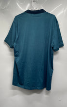 Load image into Gallery viewer, Perry Ellis Mens Turquoise Navy Blue Short Sleeve Polo Shirt Size XL
