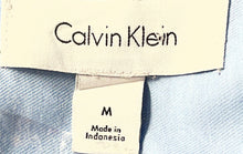 Load image into Gallery viewer, Calvin Klein Mens Baby Blue Long Sleeve Button-Up Shirt Size Medium
