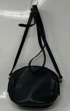 Load image into Gallery viewer, Authentic Marc Jacobs Womens Voyager Black Leather Round Crossbody Bag Stained
