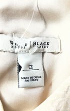 Load image into Gallery viewer, White House Black Market Womens Beige Floral Surplice Neck Mini Dress Size 12
