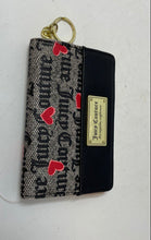 Load image into Gallery viewer, Juicy Couture Womens Black Gray Signature Print Inner Pocket Bifold Wallet
