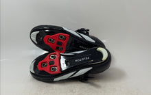Load image into Gallery viewer, Peloton Unisex Black Red Leather Hook And Loop Cycling Shoes Size EUR 40
