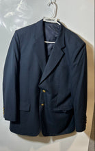 Load image into Gallery viewer, Jack Custom Tailors Mens Blue Long Sleeve Notch Lapel Two-Button Blazer No Size
